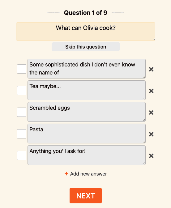   Wie erstelle ich ein Quiz?  