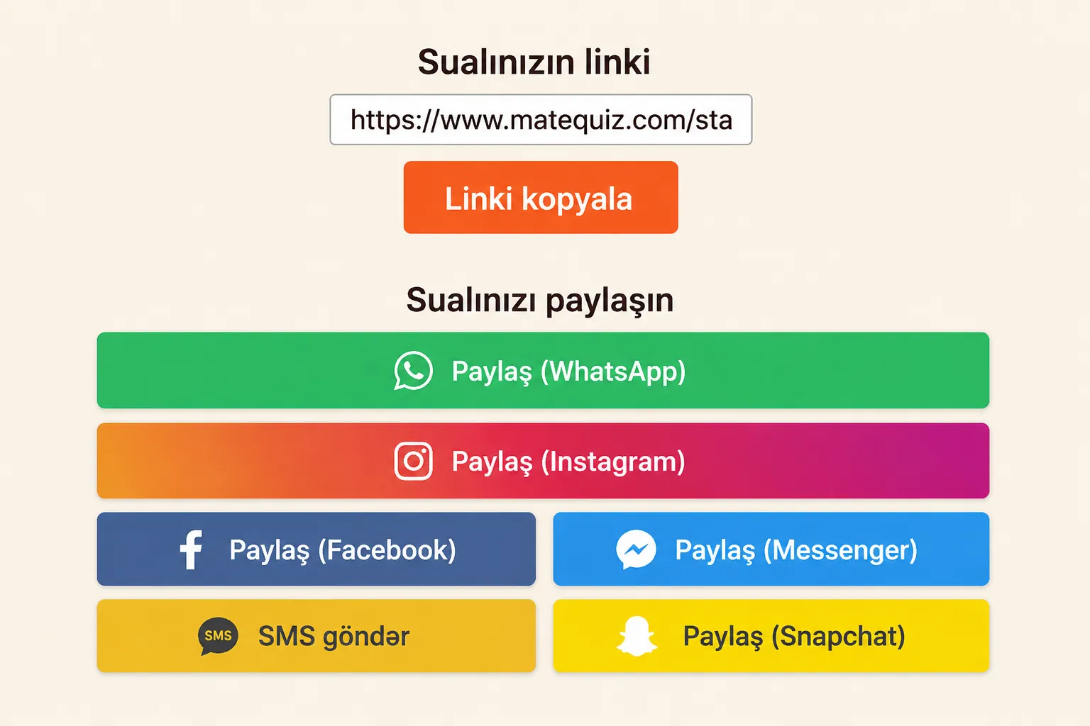 Test necə paylaşılır?