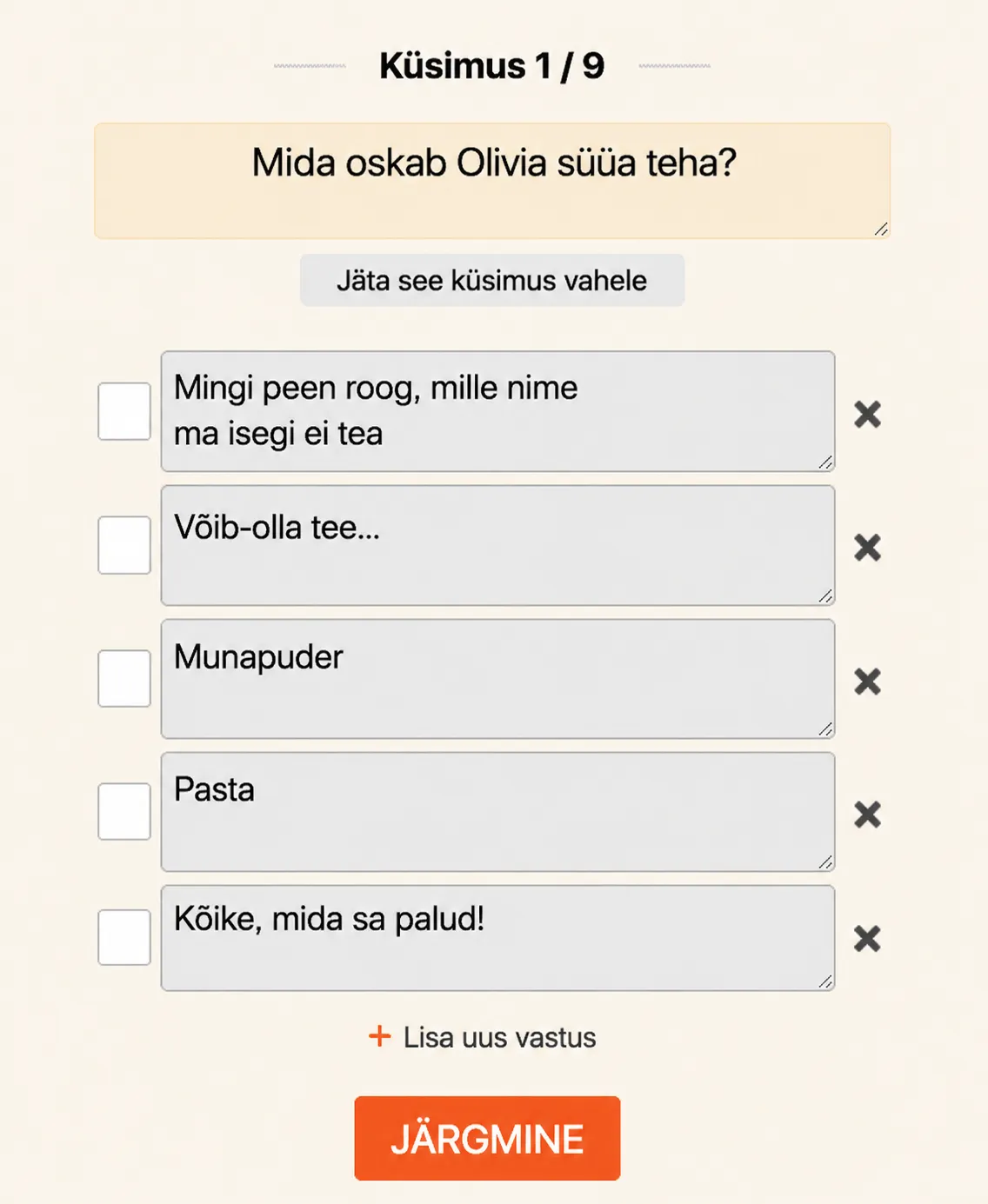 Kuidas koostada viktoriini?