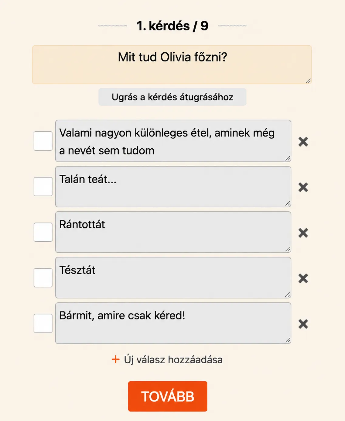 Hogyan készíts kvízt?