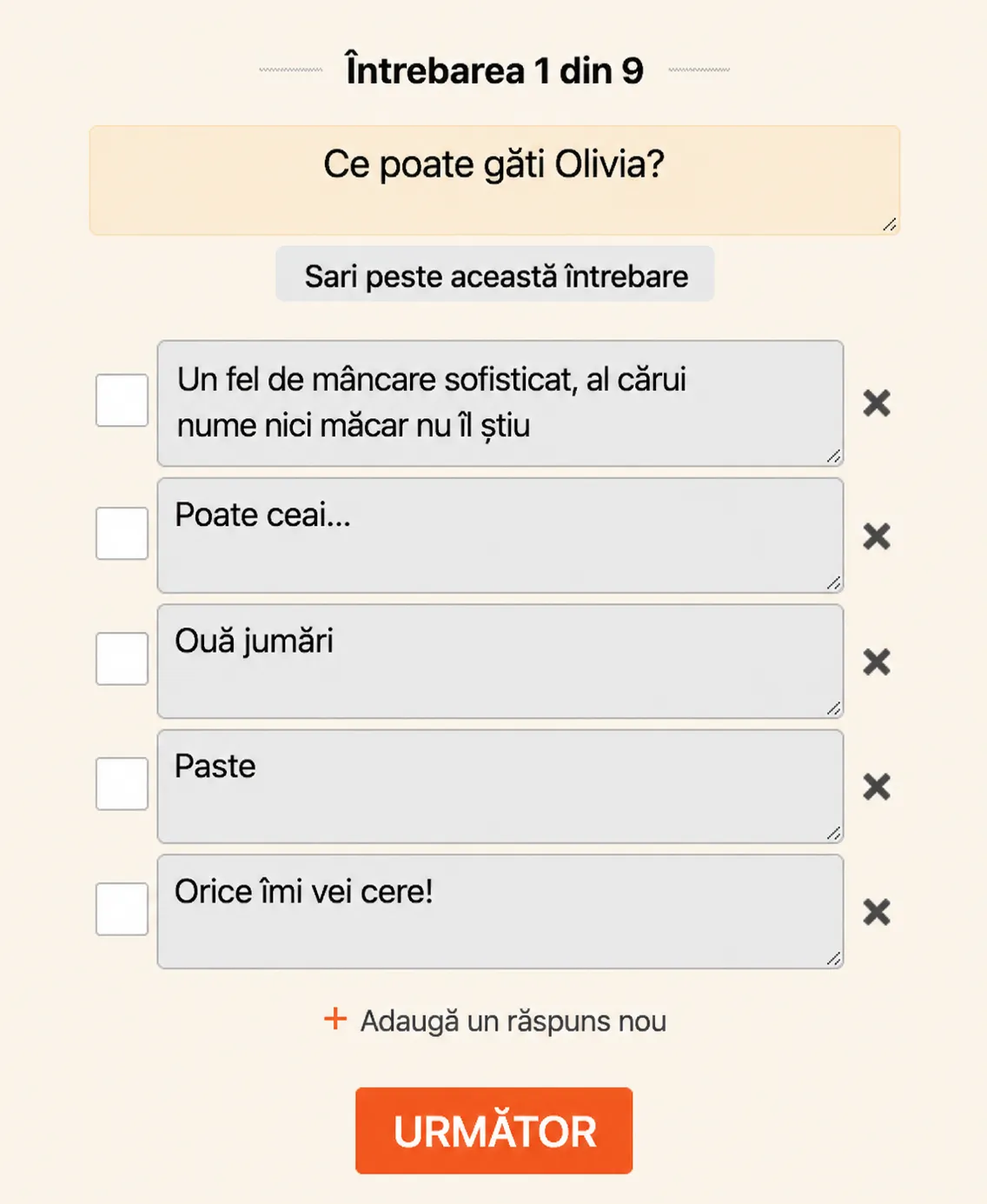 Cum să creezi un chestionar?